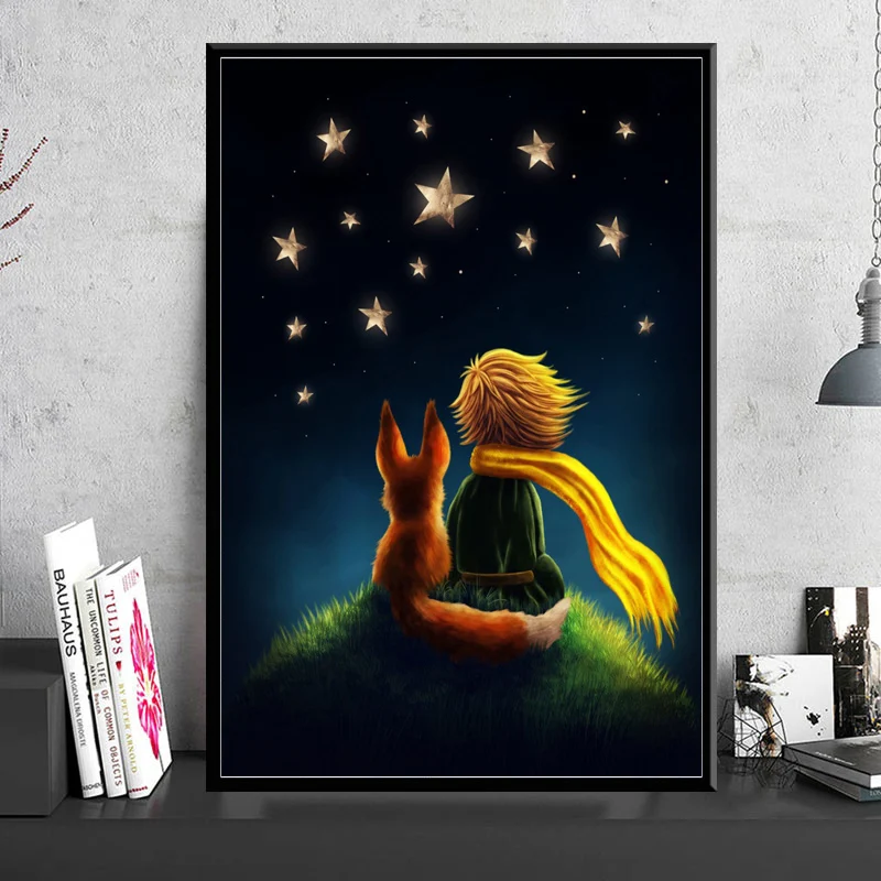 

Nordic Modular Wall Art Picture The Little Prince Movie Poster Canvas Painting Children's Room Wall Decoration Mural Cuadros