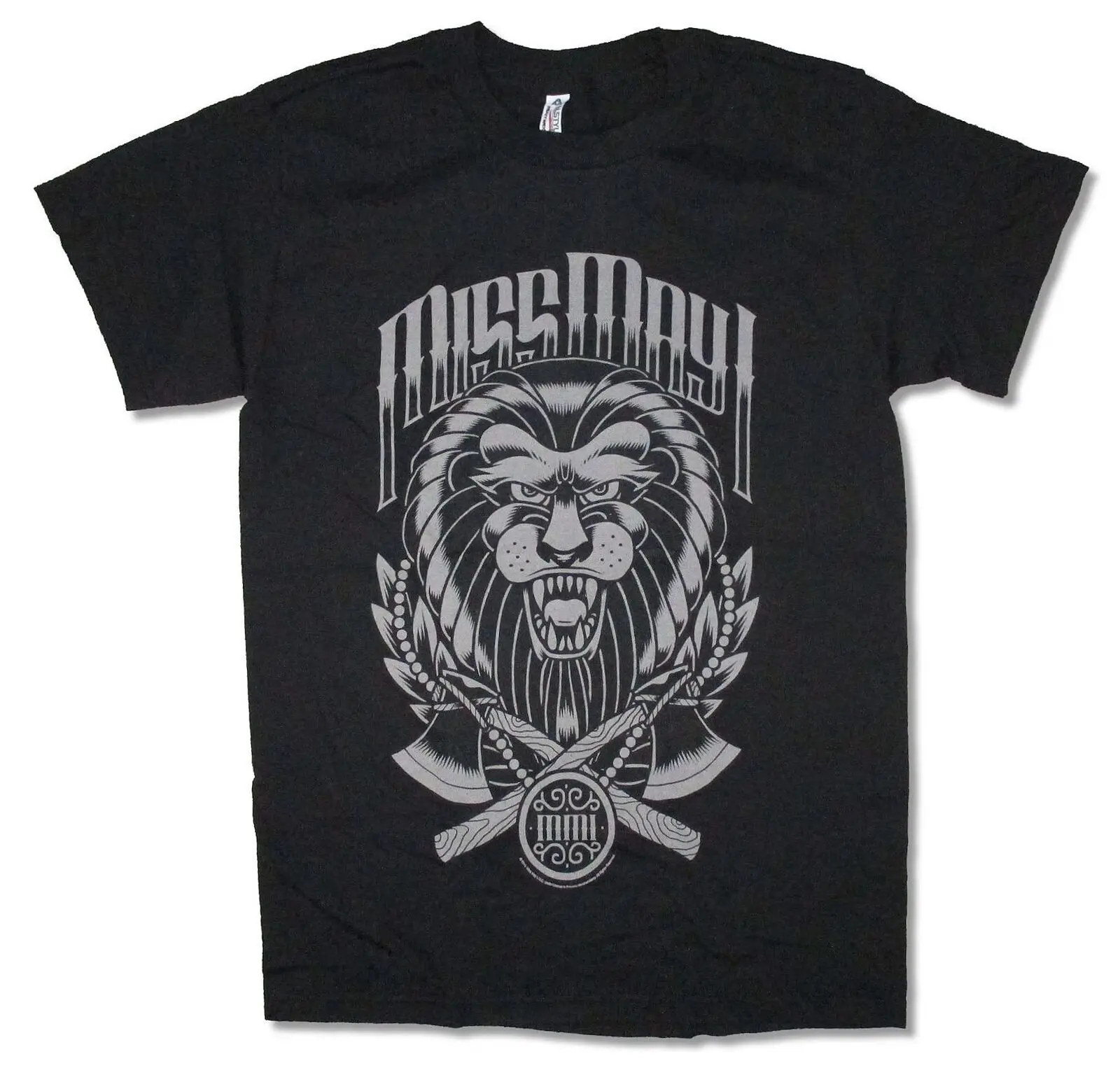 

Miss May I Lion & Axes Black T Shirt New Band Merch MMI