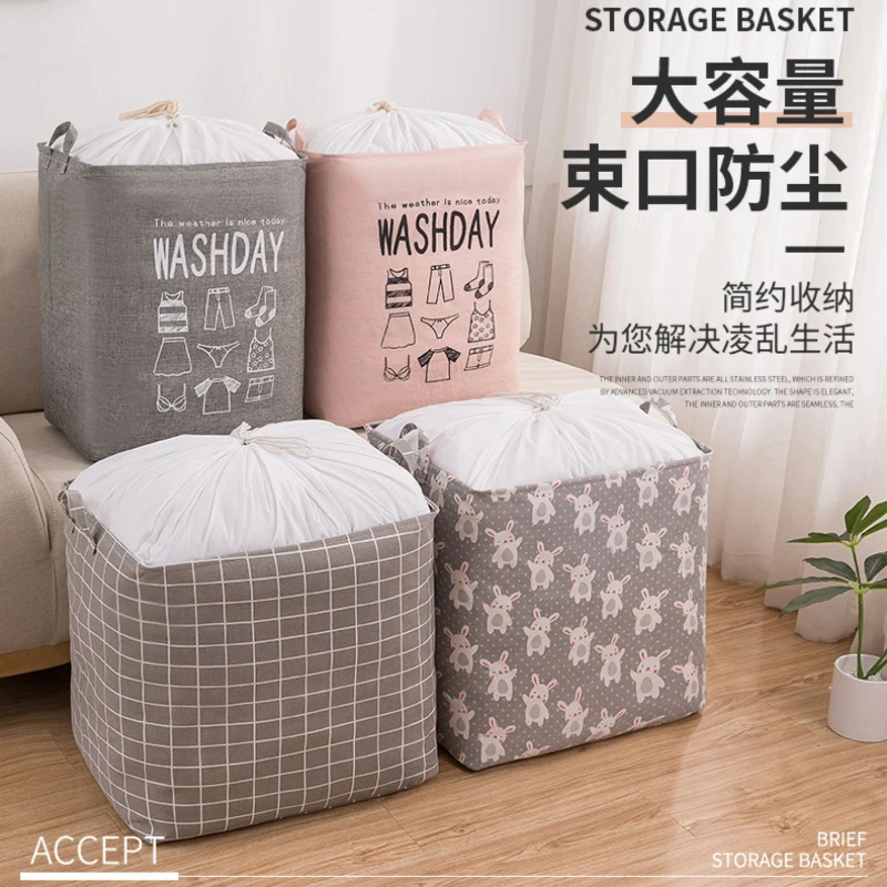 

Clothes Storage Bag Blanket Portable High Capacity Shipping Storage Bag Aesthetic Storage Organisation Home Accessories