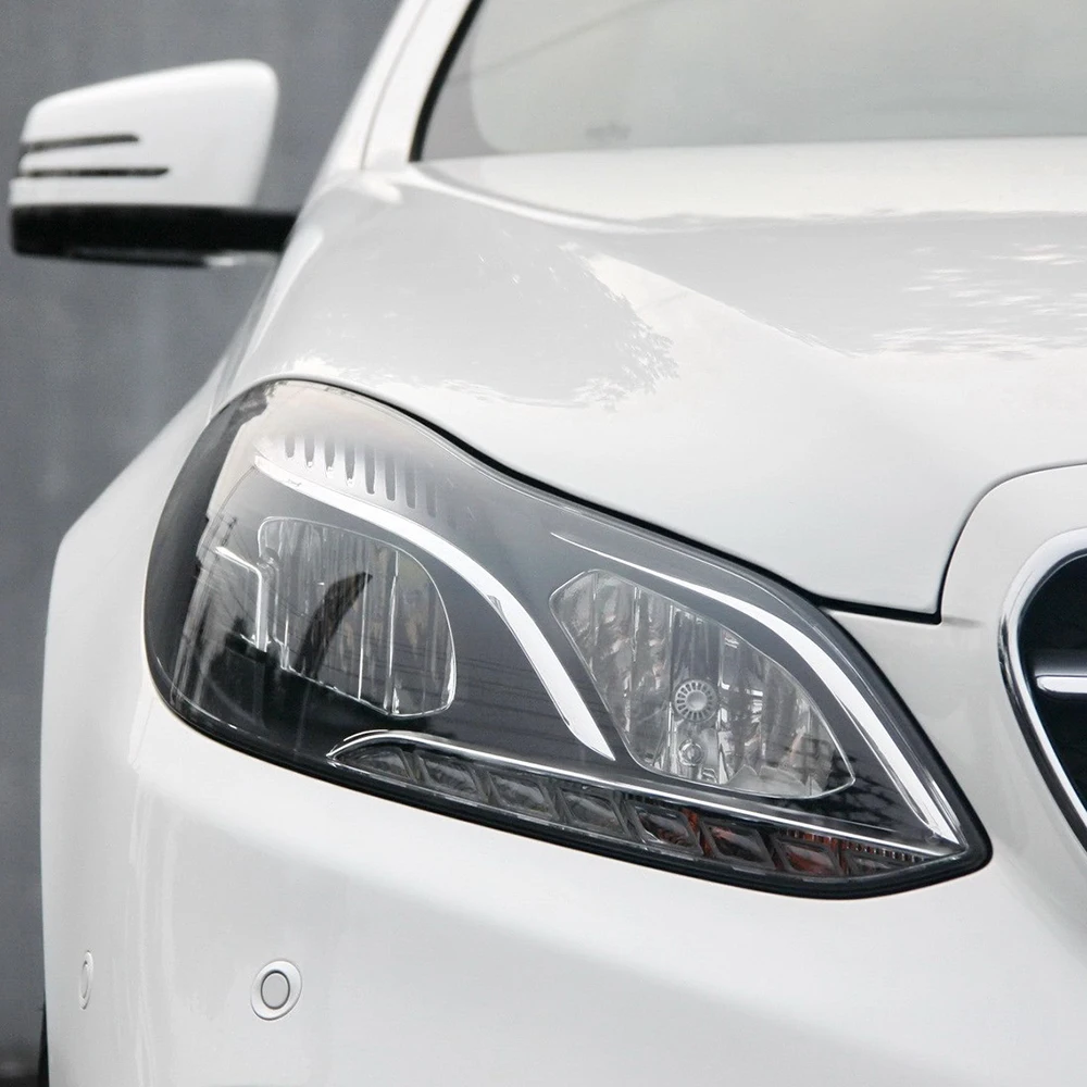 Линза фары для Benz E-Class W212 E200L E260L E280L E300L E350L 2014 2015 прозрачная крышка абажур из