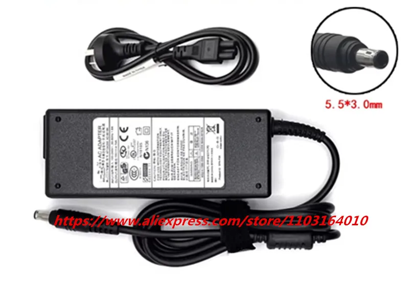 Фото Оригинальный адаптер питания для ноутбука AD-9019S 90W 19V 4.74A для Samsung RV711 R428 R410 R520 R522 R530 R580 R560 R518 R410 R429 №3