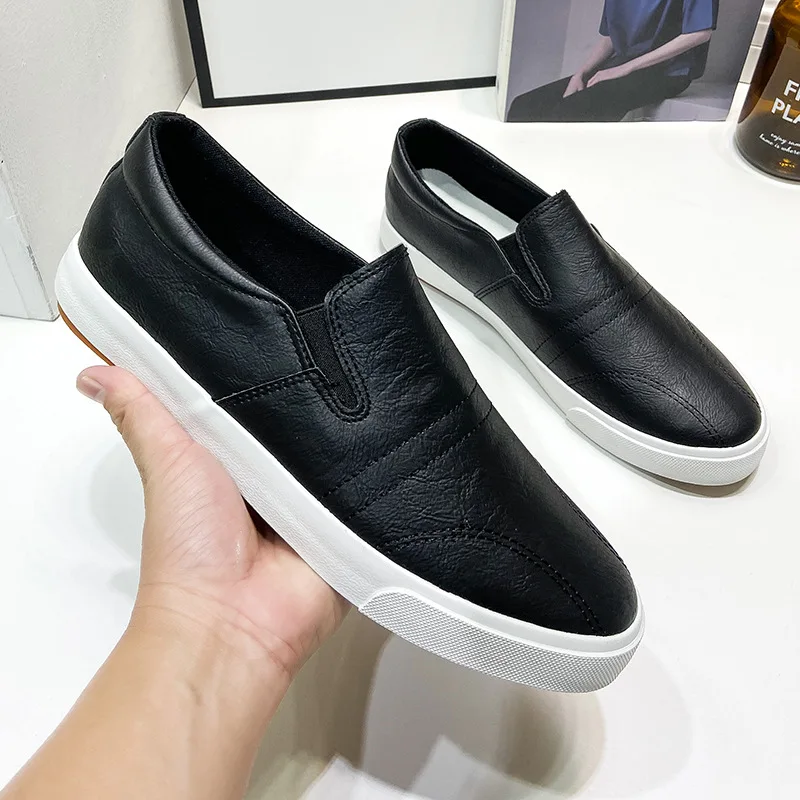 

Men's Shoes Breathable Low-top Board Shoes Heightening Heels Loafers A Foot Off Casual Elastic Shoe Men's Loafers