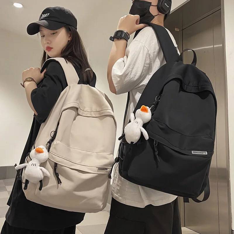 

New Waterproof Nylon Women Backpack Korean Japanese Fashion Female Students Schoolbag Multilayer Simple Sense Travel bag