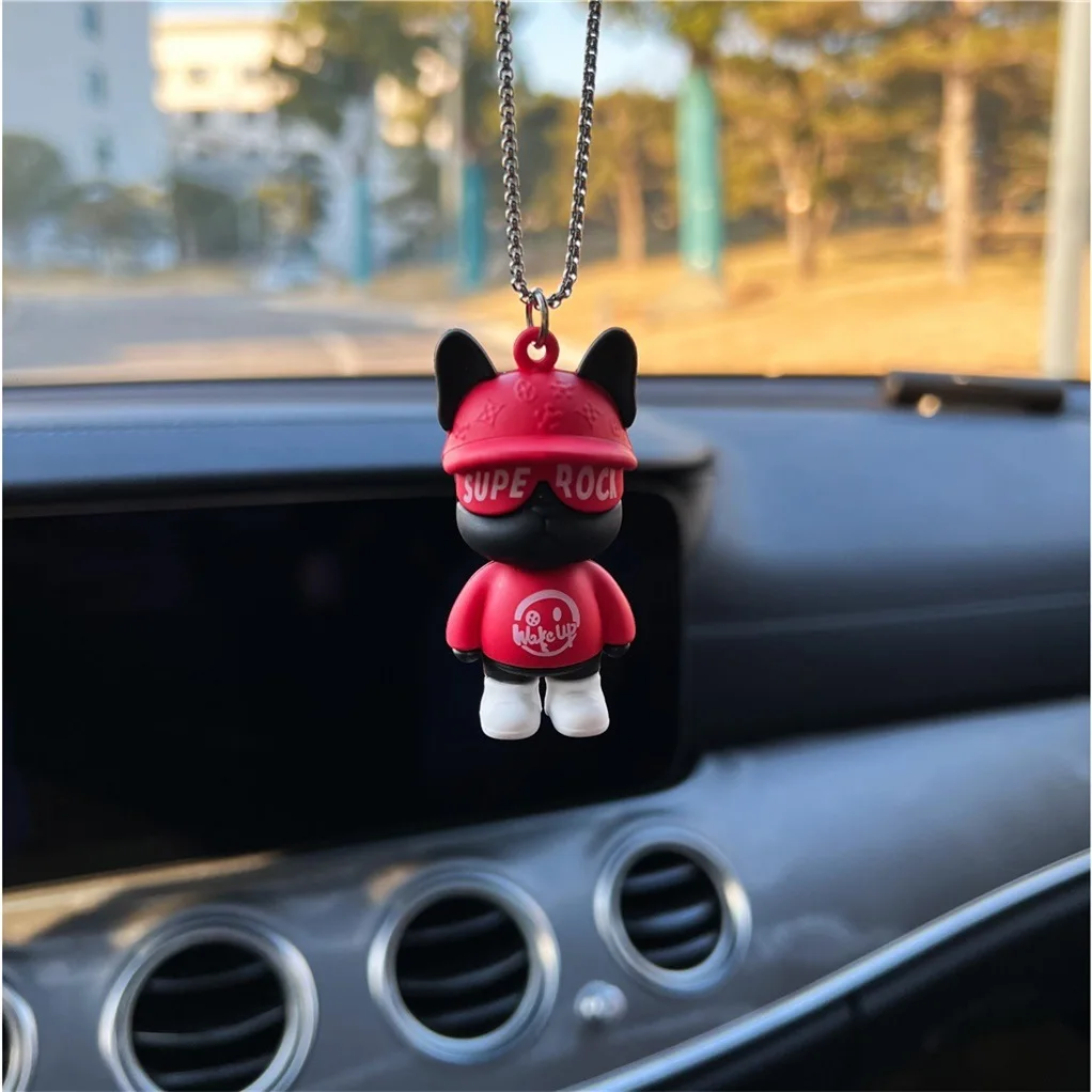 

Car Decoration Network Red Tide Cool Bear Cartoon Figure Inside The Car Decoration Rearview Mirror Pendant Car Hip Hop Accessori