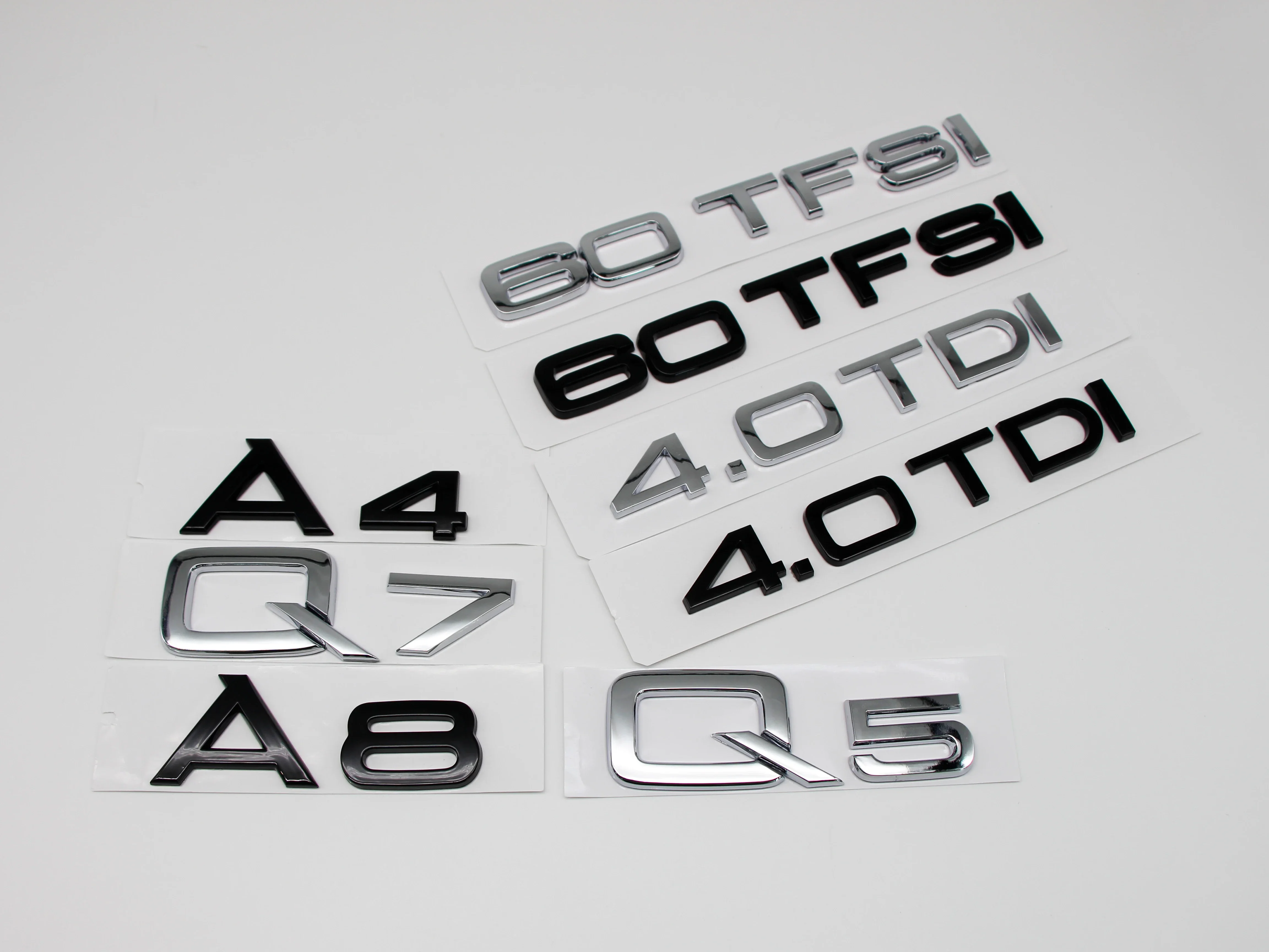 ABS автомобиль 30 35 40 45 50 55 60 TFSI TDI буквы логотип багажник значок эмблема наклейки для