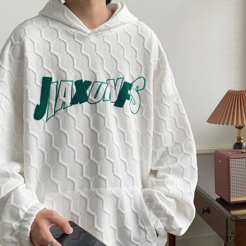 

Irregular Men Women Raised Lines Design Cotton Sweatshirt Gothic Long Sleeve Pullovers Vintage Plaid Splice Hoody Punk 5XL