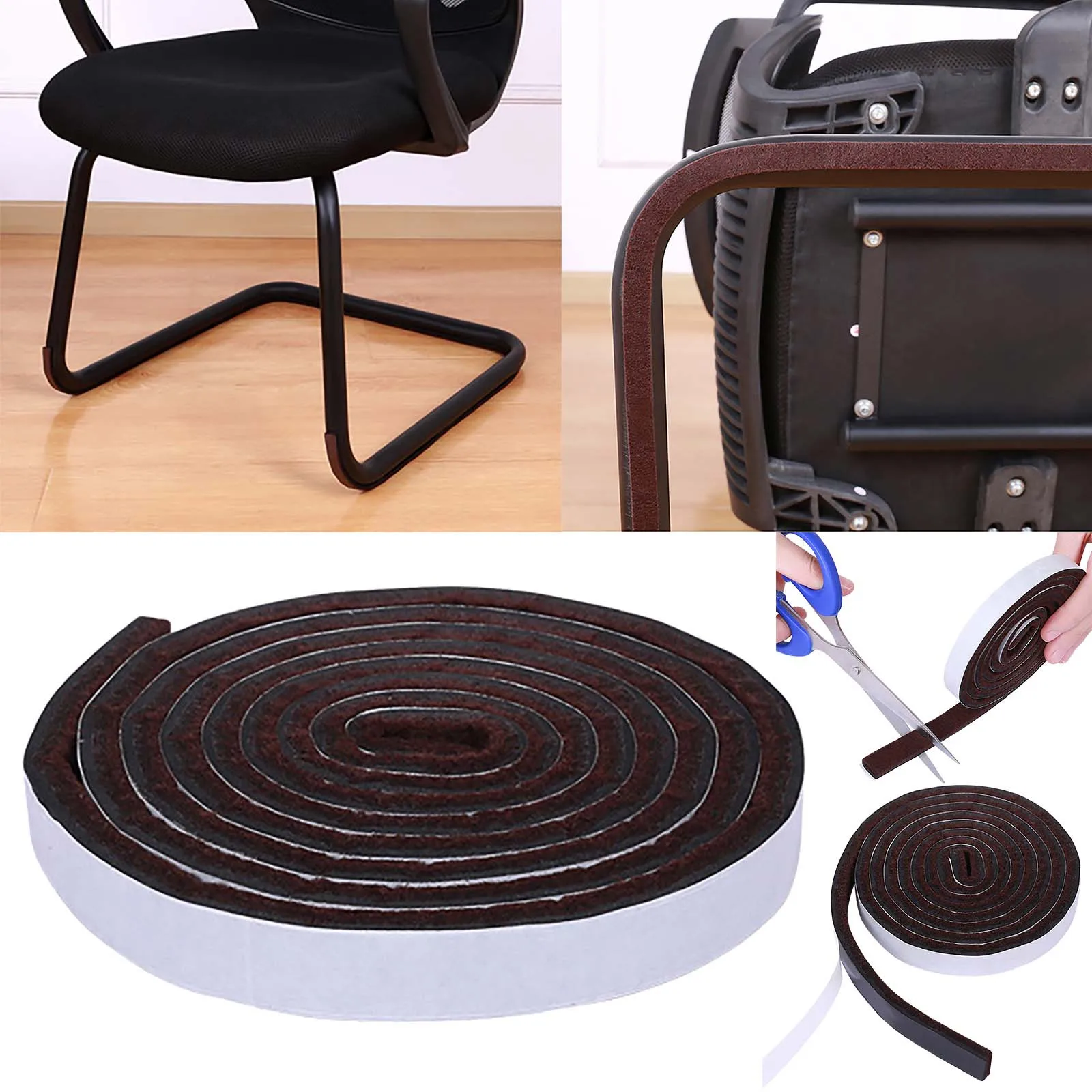 

Cropped Bow Chair Foot Pads Floor Protectors For Furniture Office Quiet Stool Furniture Protectors from Cats for Leather Couch