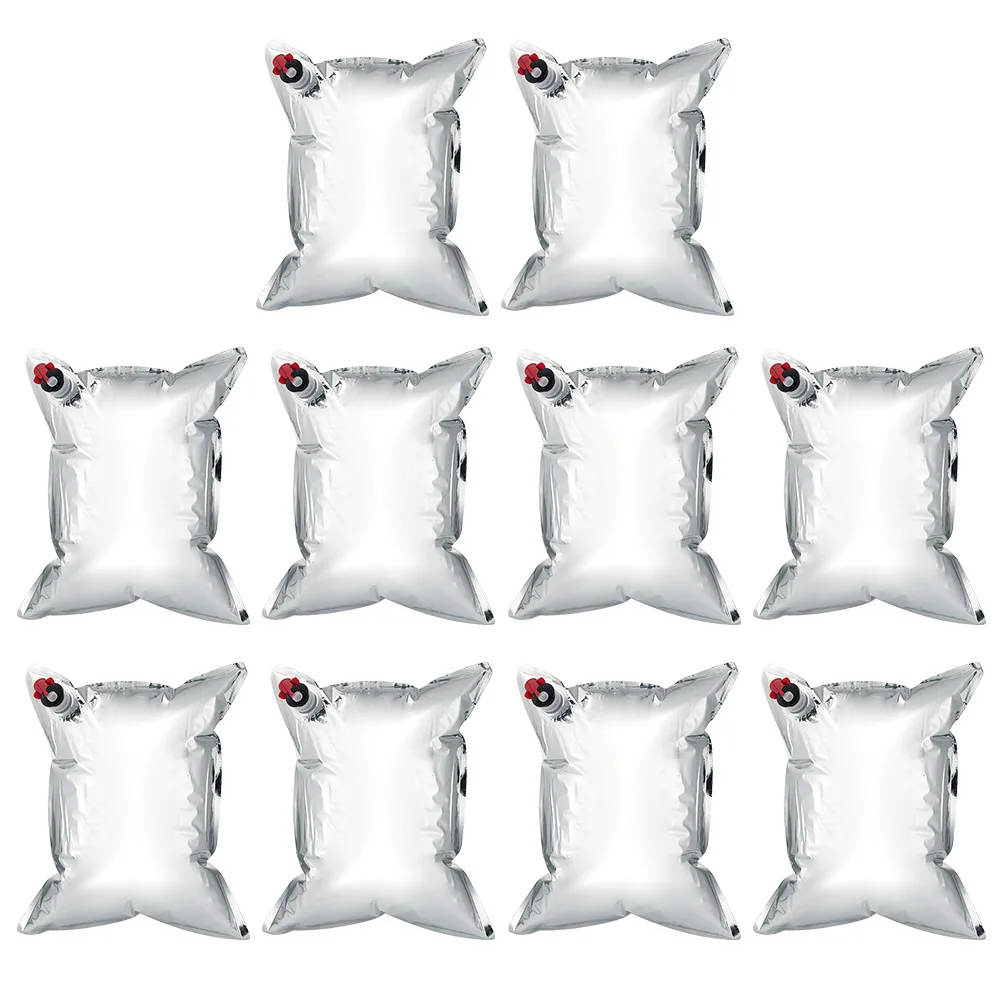 

10 шт./компл. хранение пивных соков, винных напитков, товар в коробке, нагрудник из алюминиевой фольги, Профессиональные алюминиевые пакеты