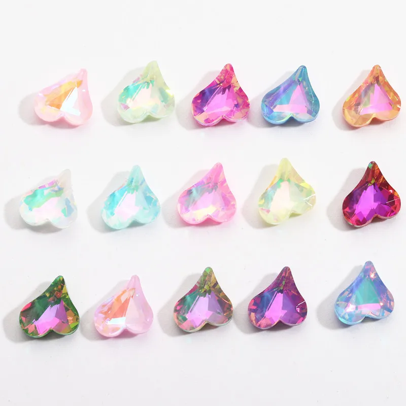 

Aurora Crystal Glass Pointed Back Rhinestones Crafting Embellishments Gems For DIY Clothes Fabric Shoes Jewelry Making Nail Art