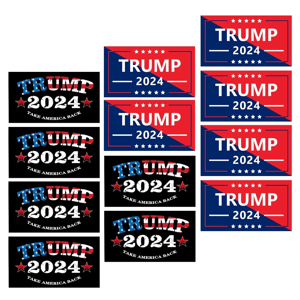 

20 Pcs Earth Tones Car Stickers Window Cars 2024 Donald Election Self-adhesive Paper USA