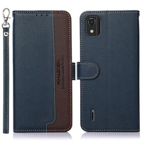 for nokia c2 2nd edition 2022 anti theft leather texture wallet case nokia c2 2nd edition flip case c2 c 2 2nd edition cover