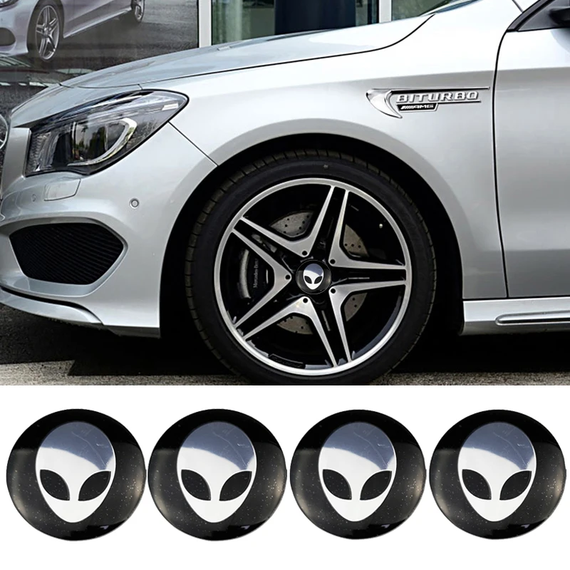 Универсальный логотип инопланетянина эмблема ступицы автомобильных шин