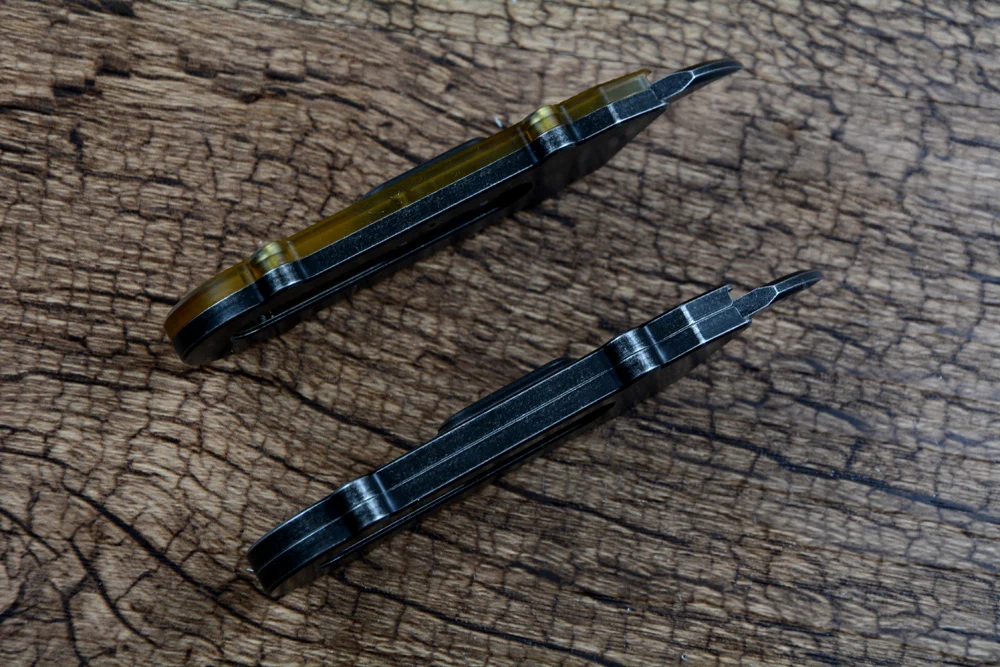 TWOSUN EDC Мини-нож для резки M390 Лезвие TC4 Титановая ручка PEI Кемпинговый