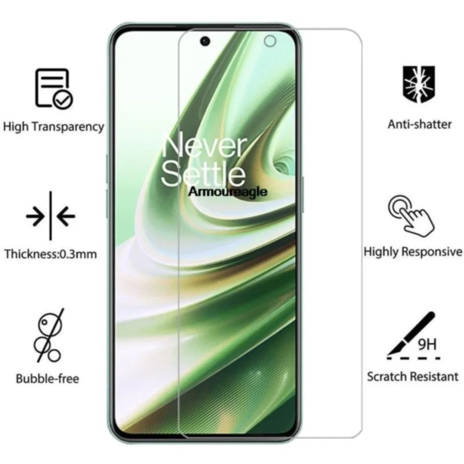 3 шт. защитное закаленное стекло для oneplus 10t 10r 80w 150w защитная пленка экрана one plus 10 r t