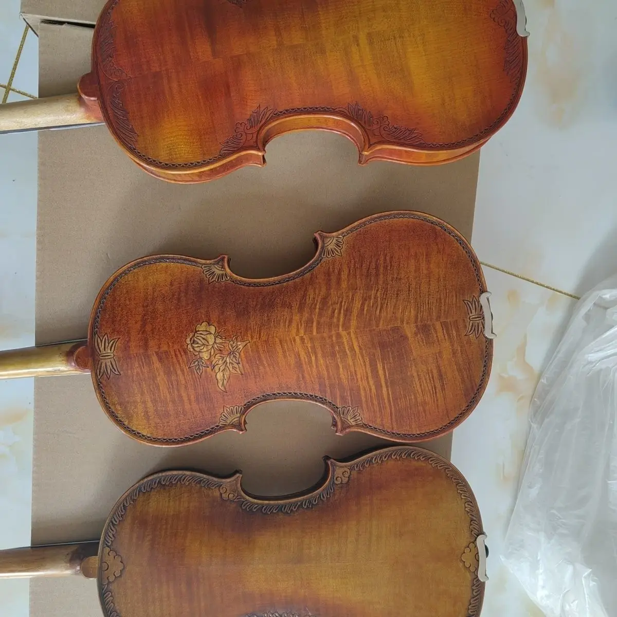 Чистая твердая древесина и натурального дерева ручная работа гуань скрипка с