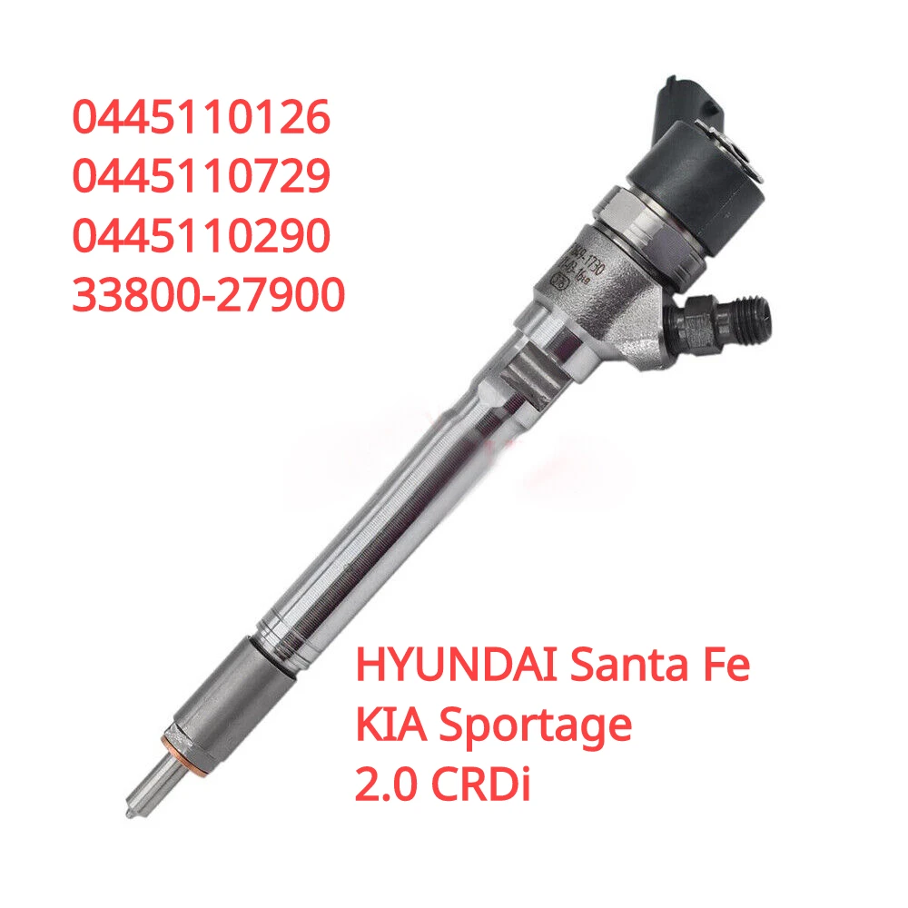 

3380027900 0445110126 0445110290 Новая форсунка дизельного топлива для HYUNDAI Santa Fe Tucson/KIA Sportage 2.0 CRDi