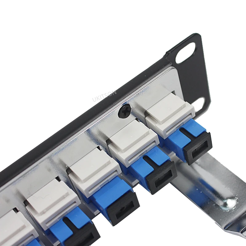 Фото 24-портовый SC APC UPC оптоволоконный патч-панель Кронштейн SC-SC Keystone Jack Симплексная оптическая рамка Одномодовая стойка для шкафа ODF 19 дюймов 1U №5