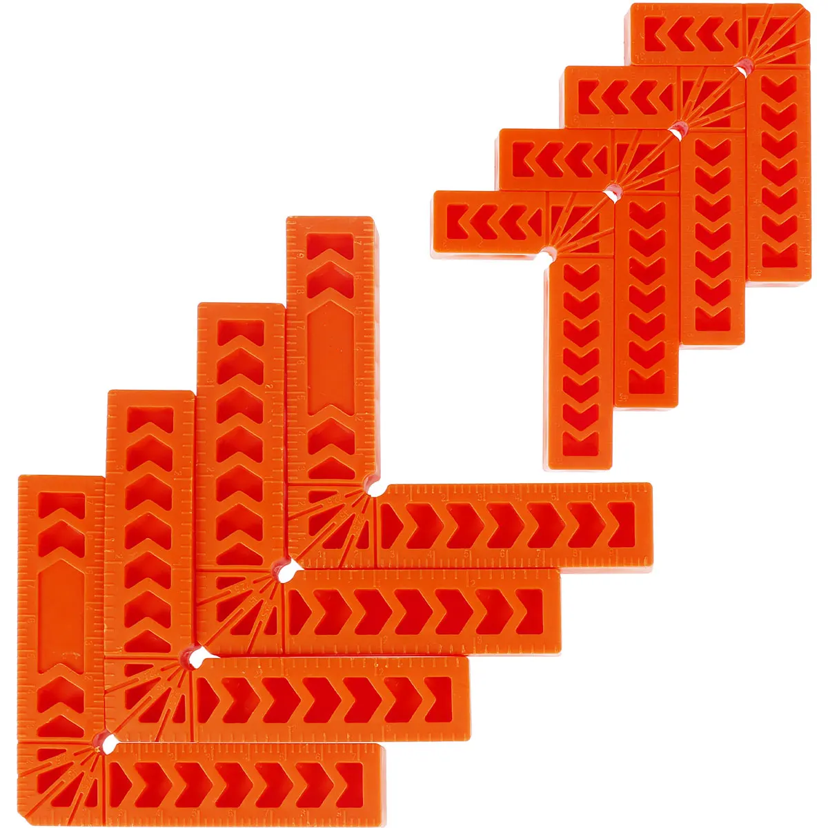 

Многофункциональные зажимы 8 шт., пластик, 4 и 3 дюйма