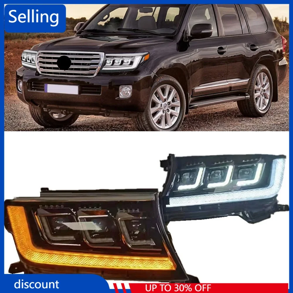 

Наружные передние фары для Landcruiser LC150 FJ150 2008 2009-2013 2014 2015, передние светодиодные лампы с указателем поворота