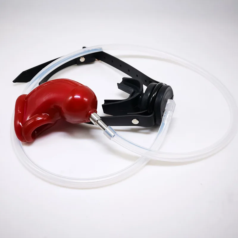 БДСМ Пенис Оболочка поток в рот катетеры устройство верности клетка на пенис