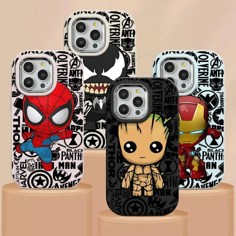 Чехол для телефона Marvel Groot Spiderman Xiaomi Redmi Note 13Pro 12Pro 9 10 Lite 10Pro 12 13 11 Pro Plus 9S мягкий чехол