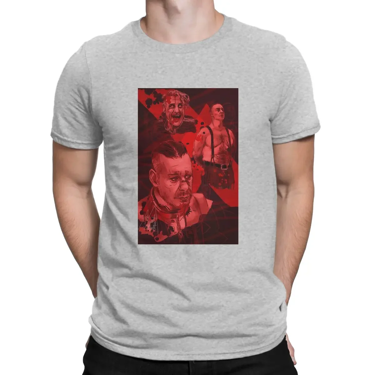 Футболка мужская с коротким рукавом и круглым вырезом из 100% хлопка