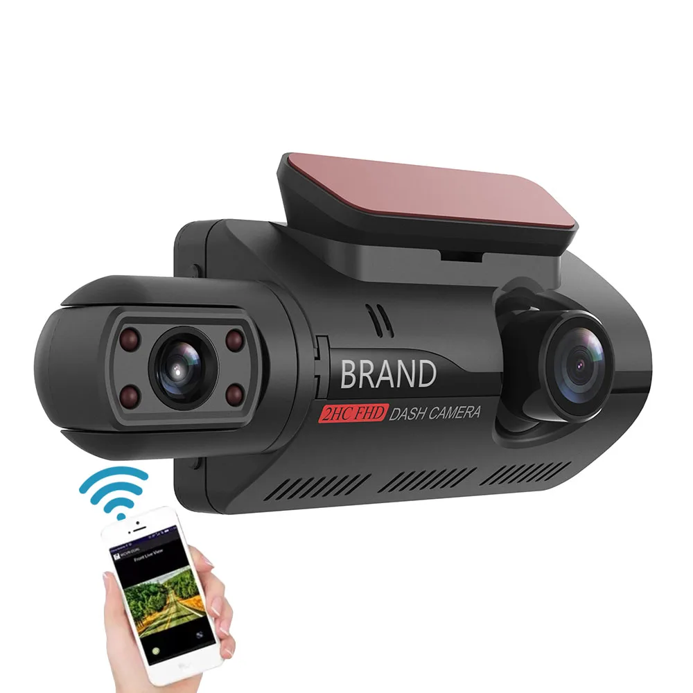 

Driving recorder A68 dual lens front dash cam and rear dual recording IPS screen with WiFi version HD night vision dash cam