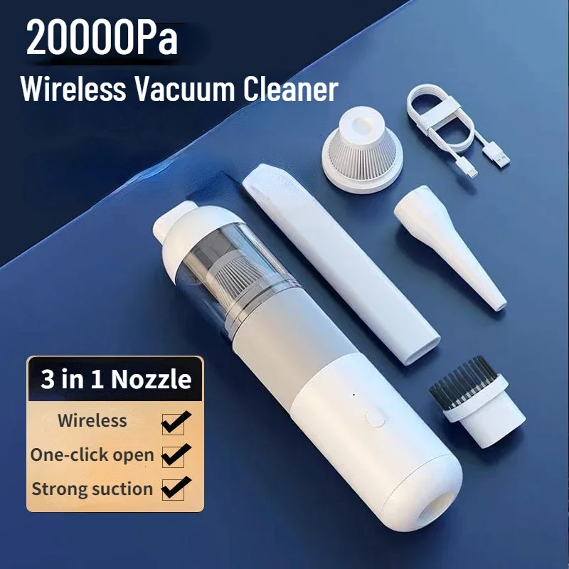 

20000Pa Cordless Car Vacuum Cleaner Handheld Auto Wireless Mini Portable Vacuum Cleaner For Car Home Desktop Keyboard Cleaning