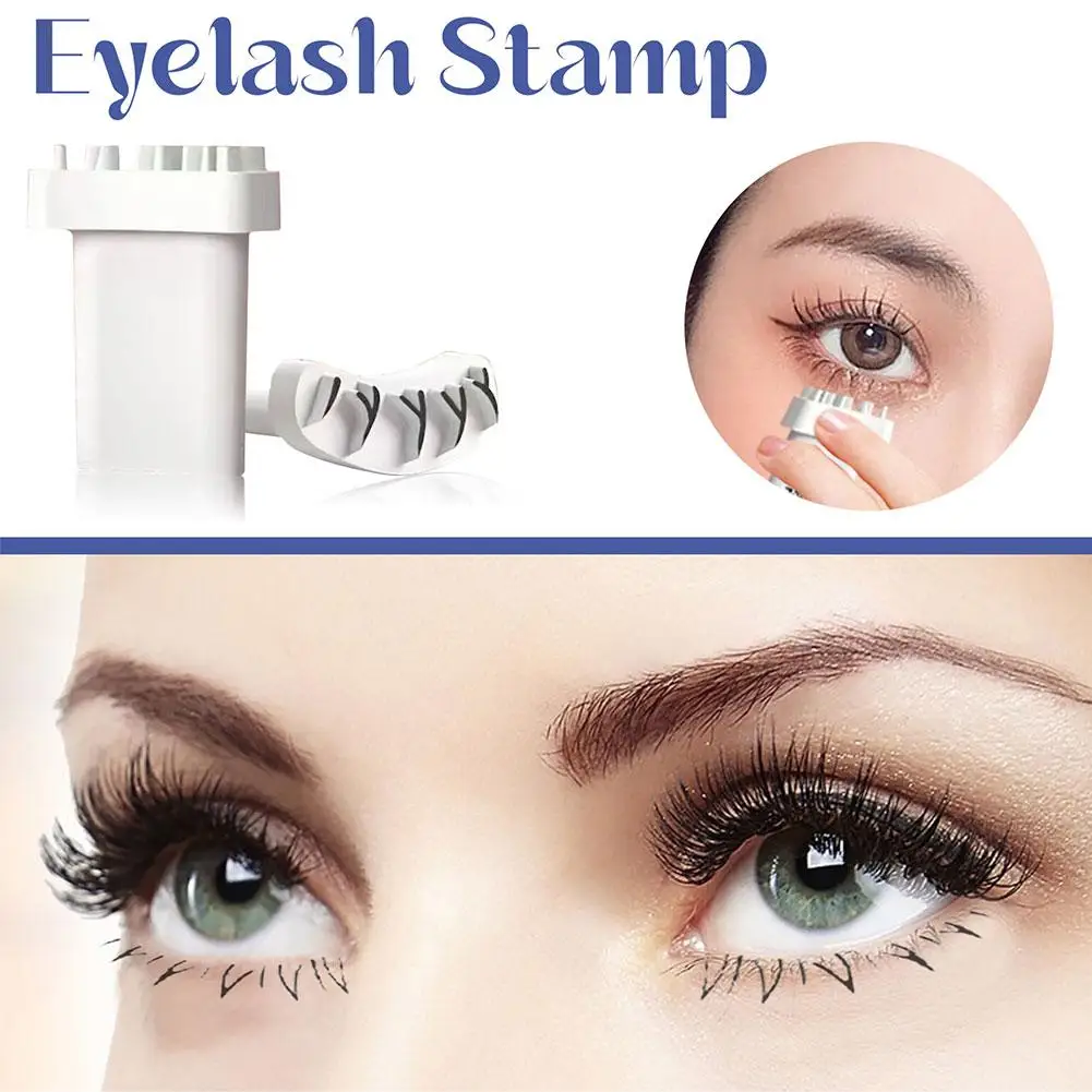 Natural Silicone Eyelash Stamps Tool Makeup Tool V-shaped DIY Lower Lashes Extensions False Eyelash Eyeliner Seal for 1 Pai K7J7