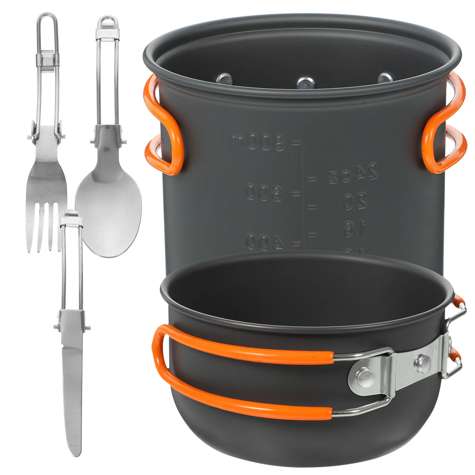 

Basin Cover Long Handle Camping Pot Portable Cookware Kit Outdoor Cooking Pots Practical