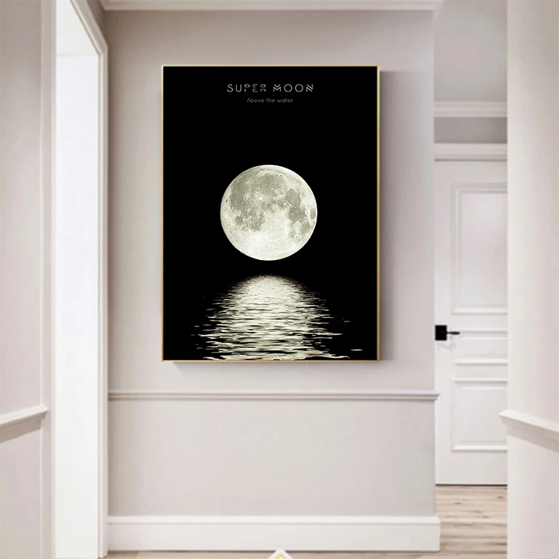 Ноурдика Современная Абстрактная живопись Луна холст дом спальня украшение для