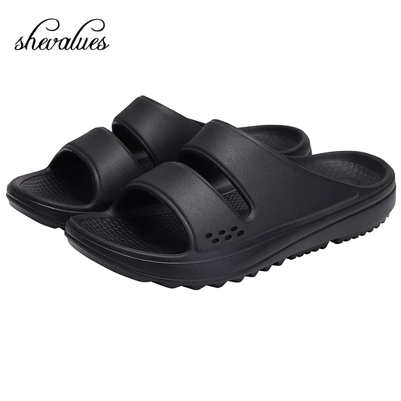 

Shevalues Summer Women Sandals Soft Comfortable Cloud Slippers Arch Support Design Massage Sole Flip Flop Outdoor Beach Slides
