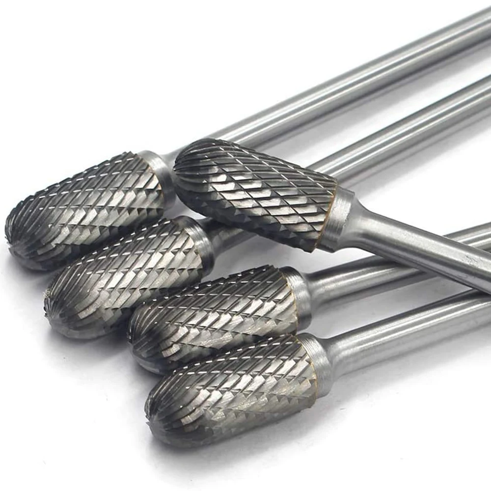 5 шт. SC-5 фрезы из карбида вольфрама в форме цилиндра вращающийся фрезерный