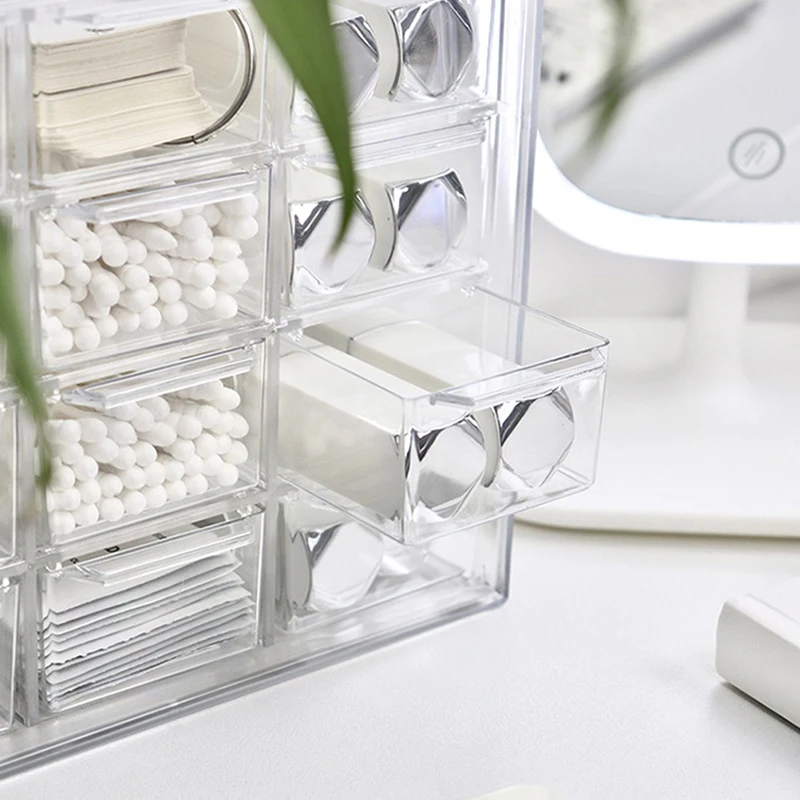Прозрачный Органайзер Для Ювелирных Изделий Настольный Ящик Хранения