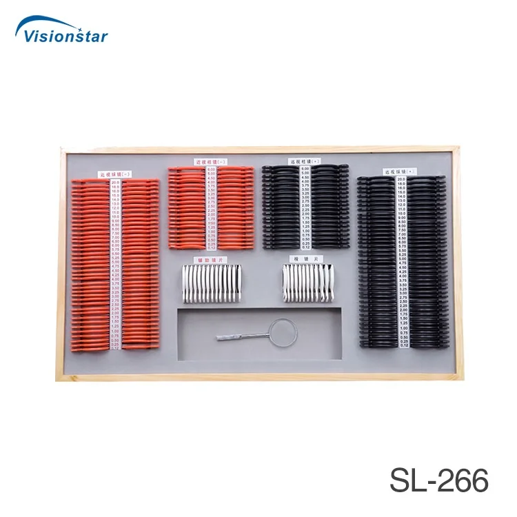 Китайская оптовая цена завода оптометрия 266 шт. набор пробных линз