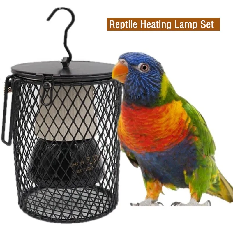 

Reptile Heating Lamp for Turtle Snake lizard Infrared Ceramic Emitter Heat Light 50W/75W/100W Pet Chicken Coop Heater Kit Guard