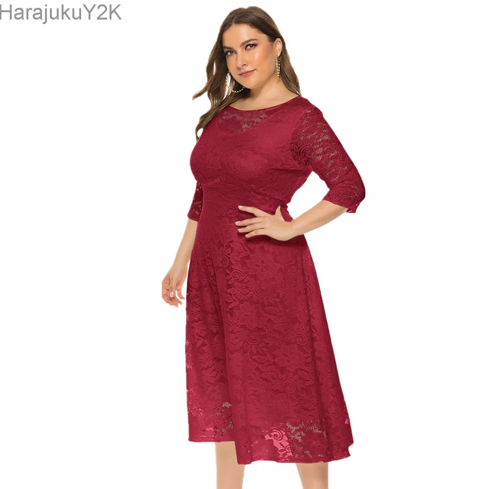 2022 New Women Plus size Dress Black White Long Sleeve Larges Big Plussize Autumn Clothes clothing Casual Wear For Female Suits