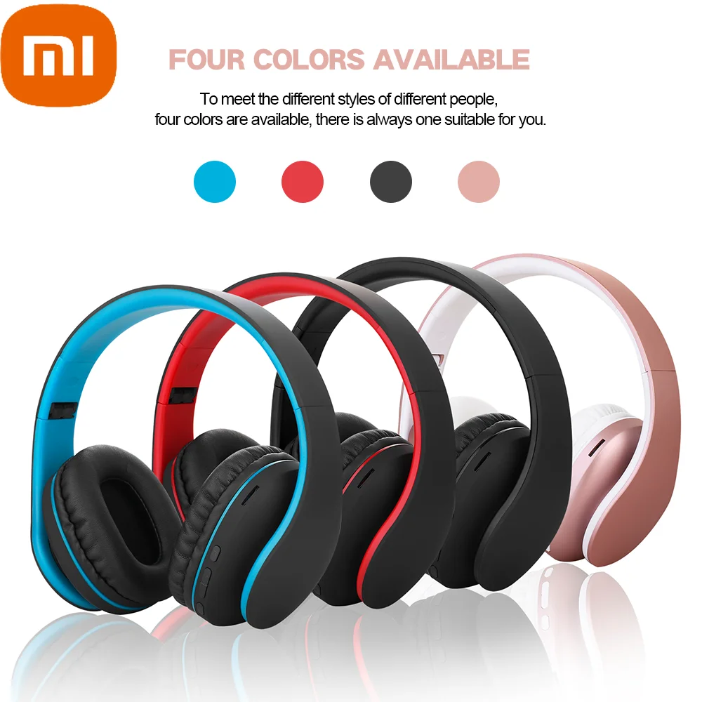 

XIAOMI Headphones Wireless Extra Bass High Quality MP3 Player Bluetooth Head Earphone with Microphones Headset Foldable Stereo