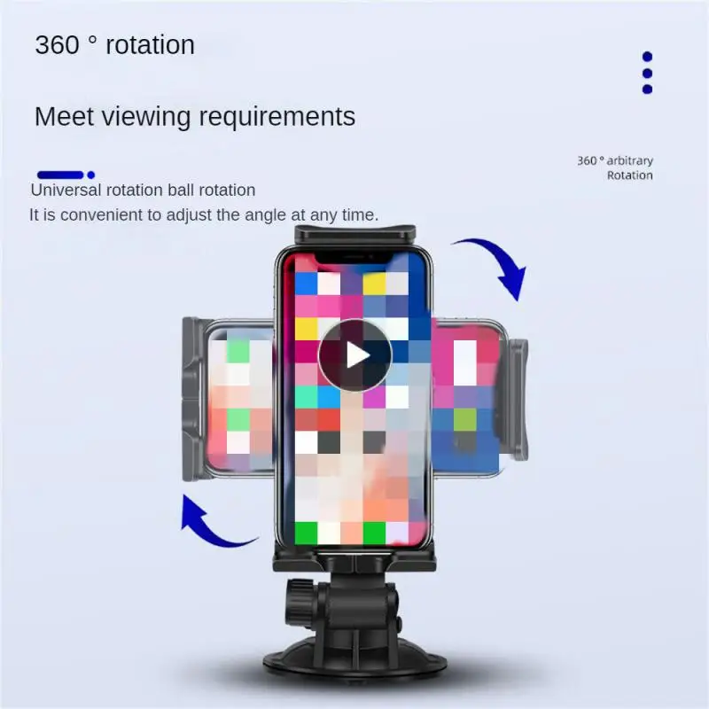 

The New Navigation Bracket Anti-shake Pole Mobile Phone Holder Car Vacuum Adsorption Bracket Computer And Office Tablet Stand