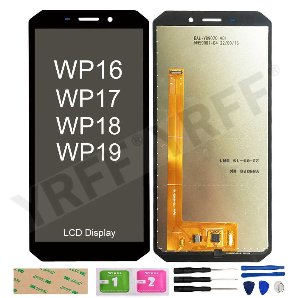 

Original LCD Screens For Oukitel WP16 WP18 WP19 WP17 LCD Display+Touch Screen Digitizer Assembly Panel Replacement