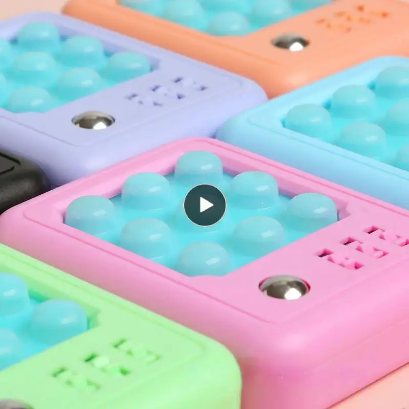 

Bubble Pinch Le Silicone Widely Used Press Key Chain Creative Environmental Protection Bubble Toy Finger Toys Password Roller