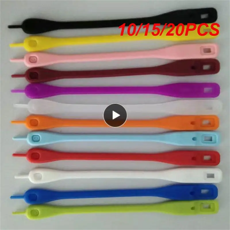 

10/15/20PCS Food Grade Silicone Wine Glass Pendant Party 12 Pieces Red Wine Glass Logo Identifier Glass Cup Logo Bar Accessories