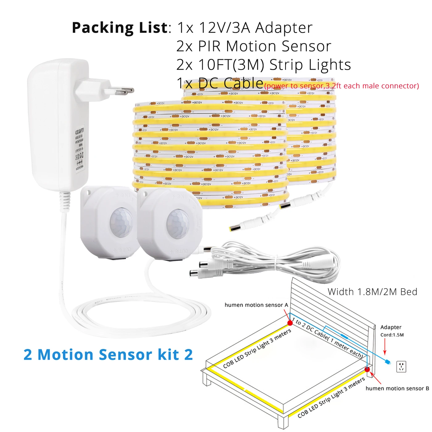 Светодиодная лента LEDSONLINE с датчиком движения