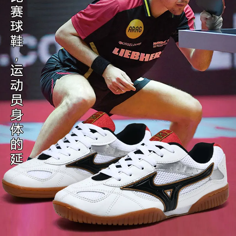 2022 New Table Tennis Shoes Men Mesh Breathable Volleyball Shoes Non-slip Tennis Shoes Youth Lightweight Badminton Sneakers