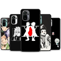 anime hunter x hunters phone case for redmi 10 9 9a 9c 9i k20 k30 pro k40 pro plus note 10 11 pro soft silicone