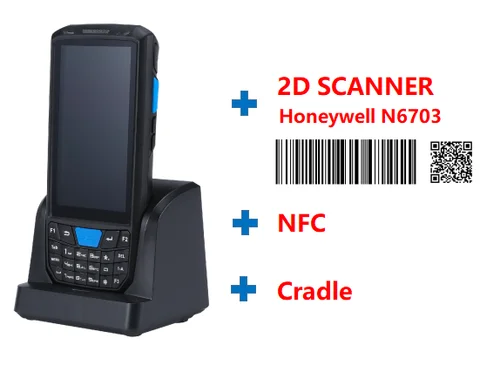 PDA T80 Высококачественный портативный ручной терминал Honeywell 1D 2D сканер портативный сборщик данных с 4G WiFi стандартное зарядное устройство