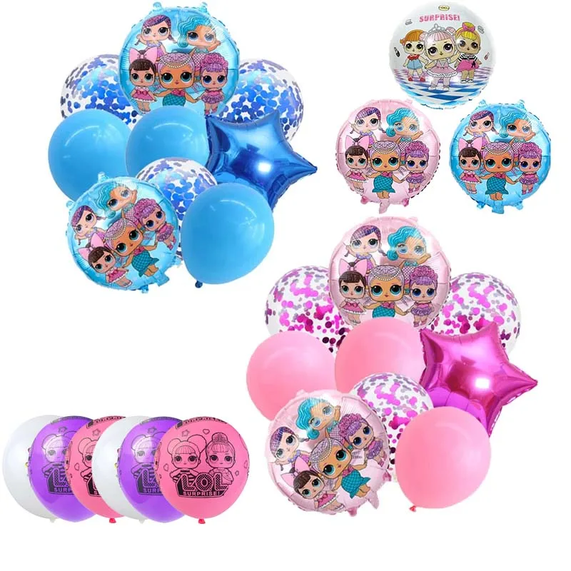 9 шт. кукла-Сюрприз на день рождения латексные воздушные шары набор для украшения
