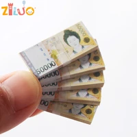 miniature items cash model toys dolls money mini korean won dollars euro british pound for doll 16 112 dollhouse accessories