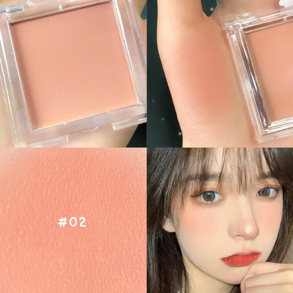 

5g Single Color Blush Universal Lightweight Natural Rose Single Color Blush for Girl Matte Blush Powder Blusher