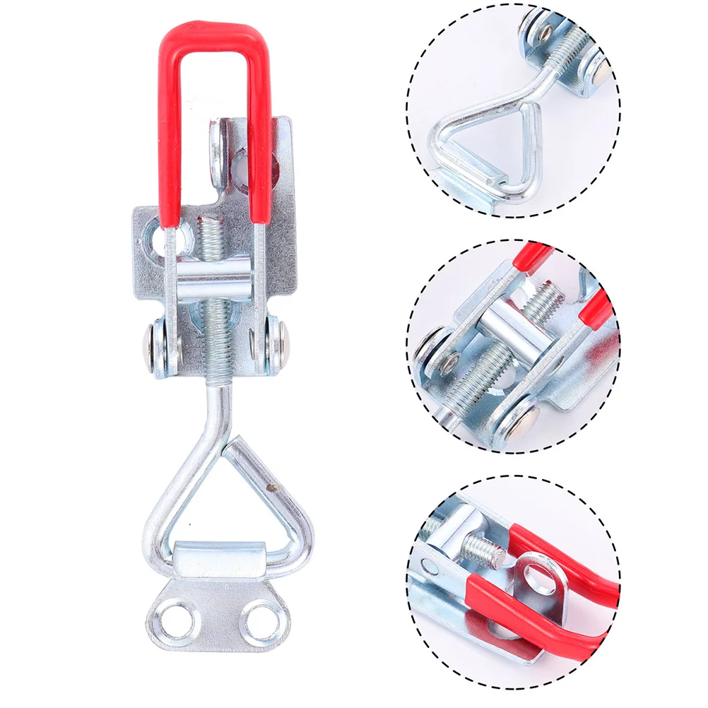 

Lock Adjustable Latch Clamp Iron Smoker Clamps Pull Box Hasp Draw Quick Release Toggle